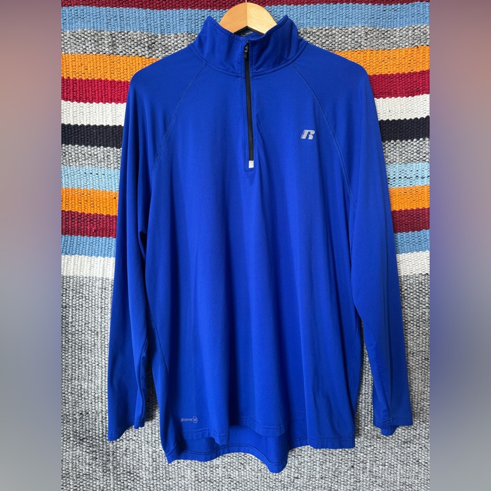 Russell Athletic Royal Blue Quarter-Zip Pullover